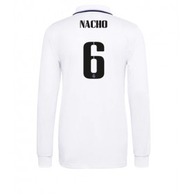 Herren Fußballbekleidung Real Madrid Nacho #6 Heimtrikot 2022-23 Langarm